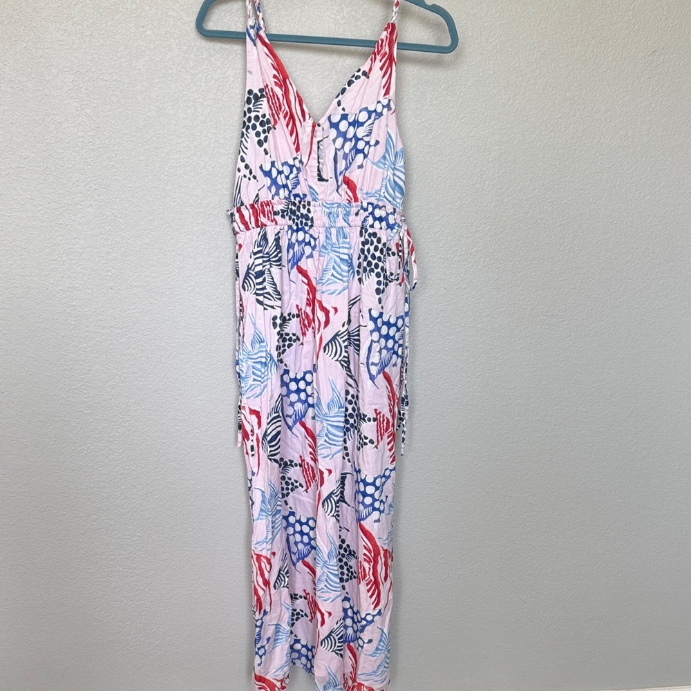 LOFT Multicolor Sleeveless Maxi Dress
